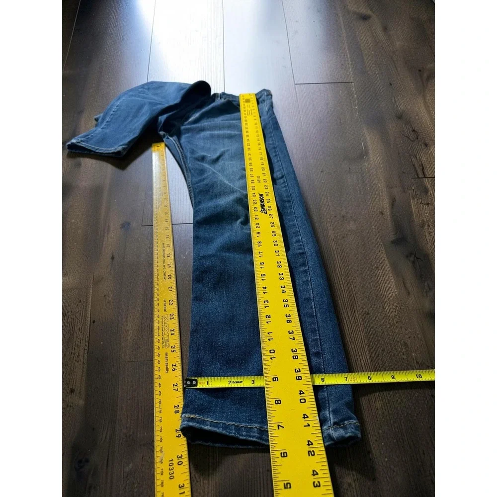 Levi's 502 Jeans Mens 34x32 Blue Denim Regular Fit Stretch Casual Everyday.